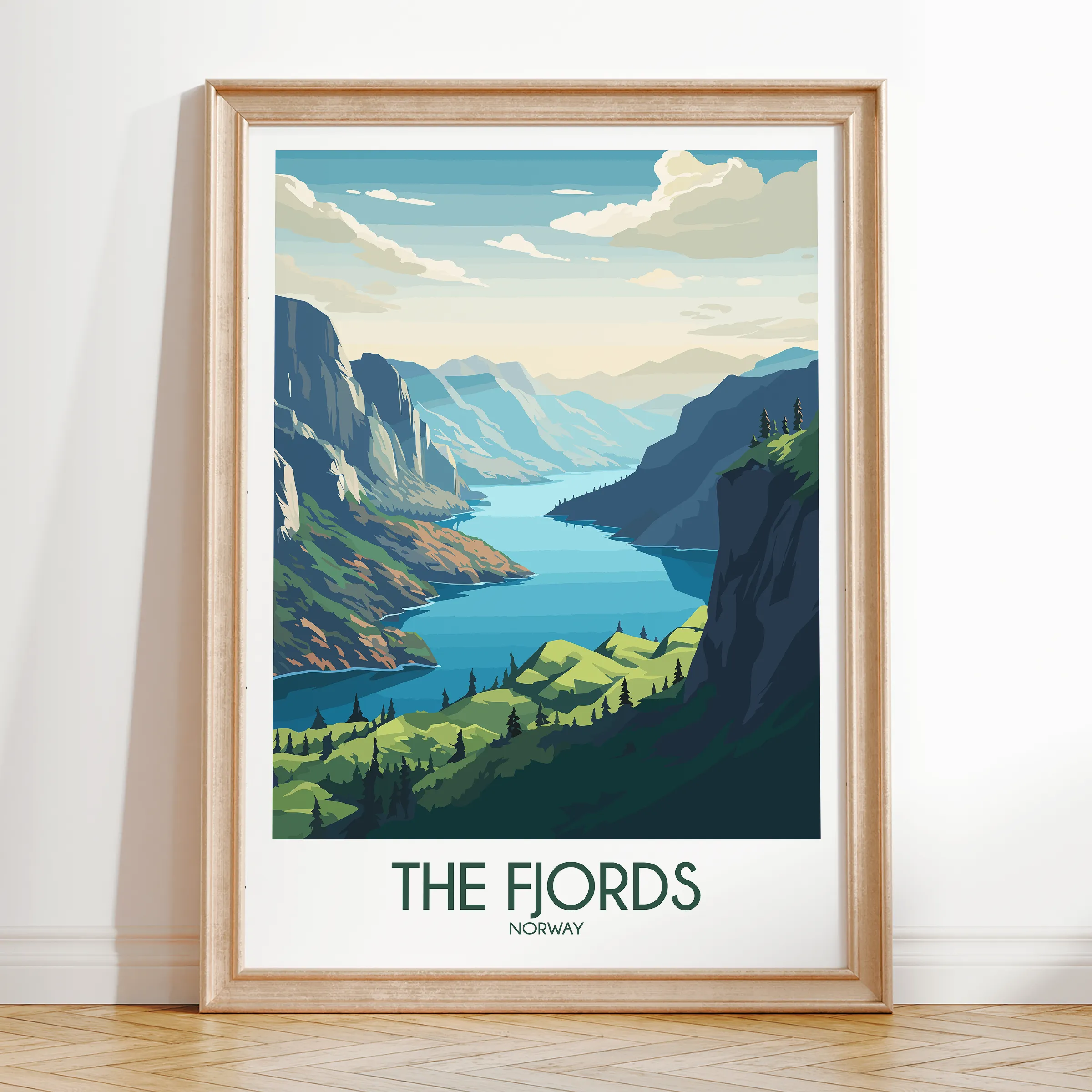 Fjords Minimalist Wall Art