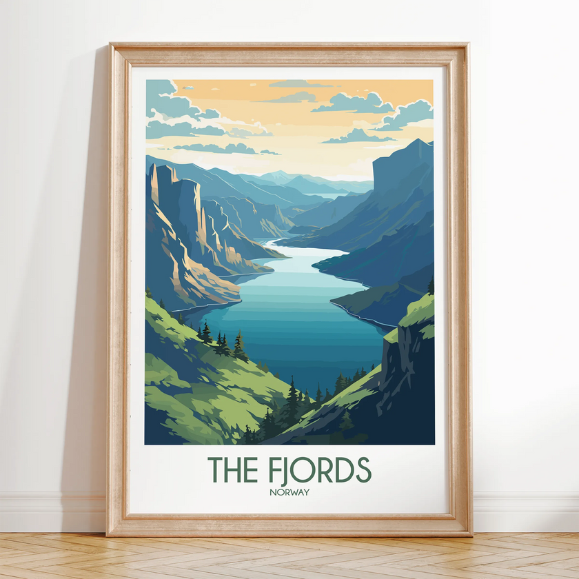 Fjords Scenic Landscape Art