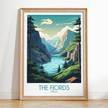 Fjords Souvenir Poster Print