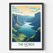Fjords Souvenir Poster Print