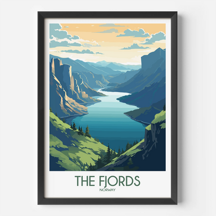 Fjords Souvenir Poster Print