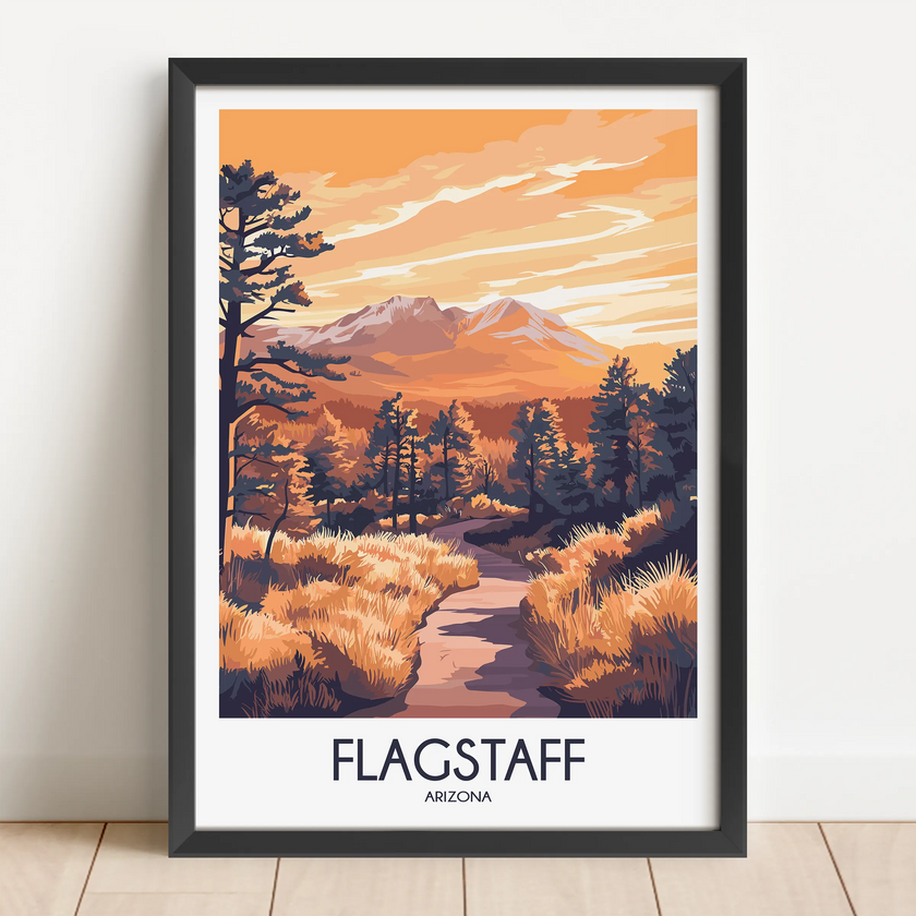 Flagstaff Modern Travel Poster