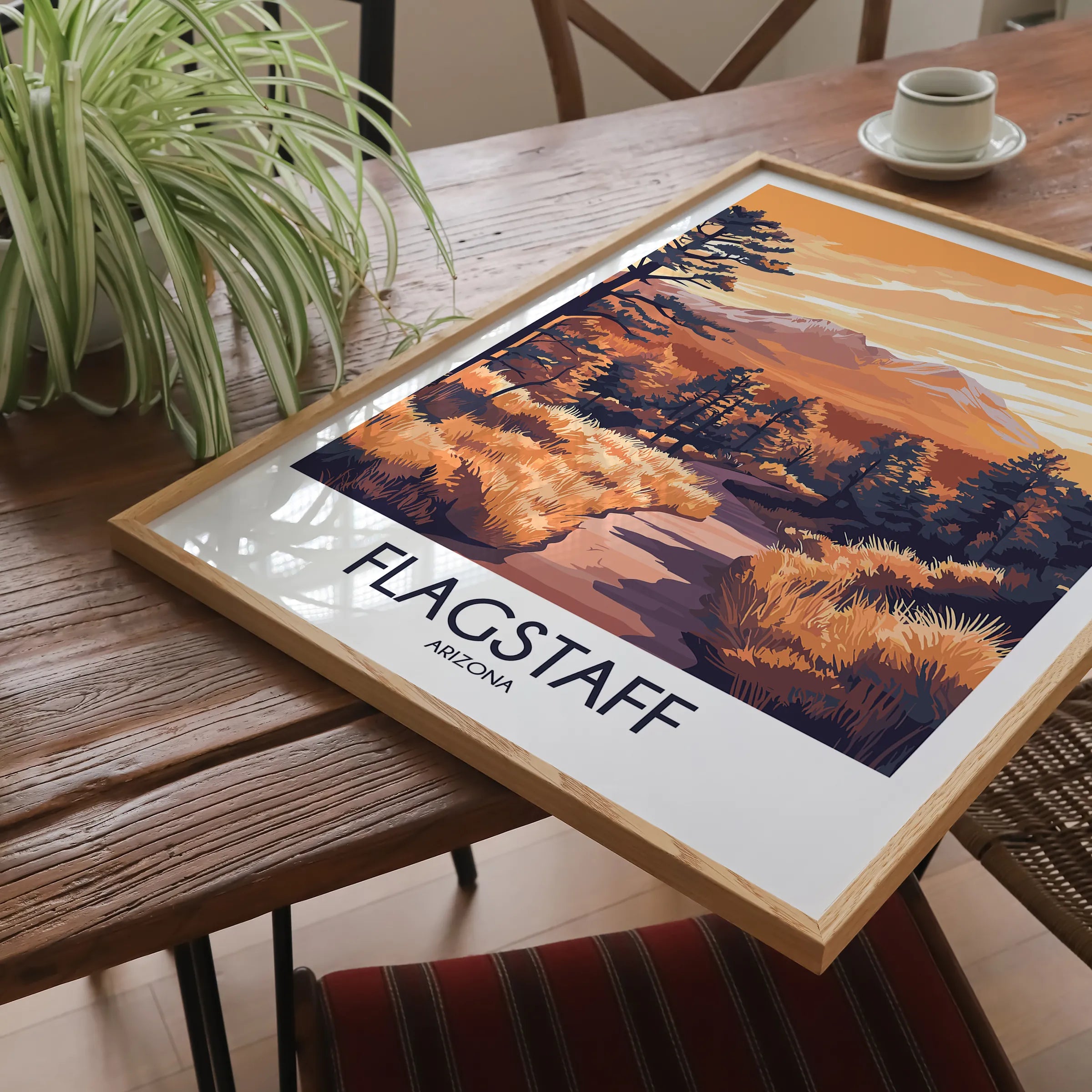 Flagstaff Retro Travel Illustration