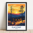 Flagstaff Retro Travel Illustration