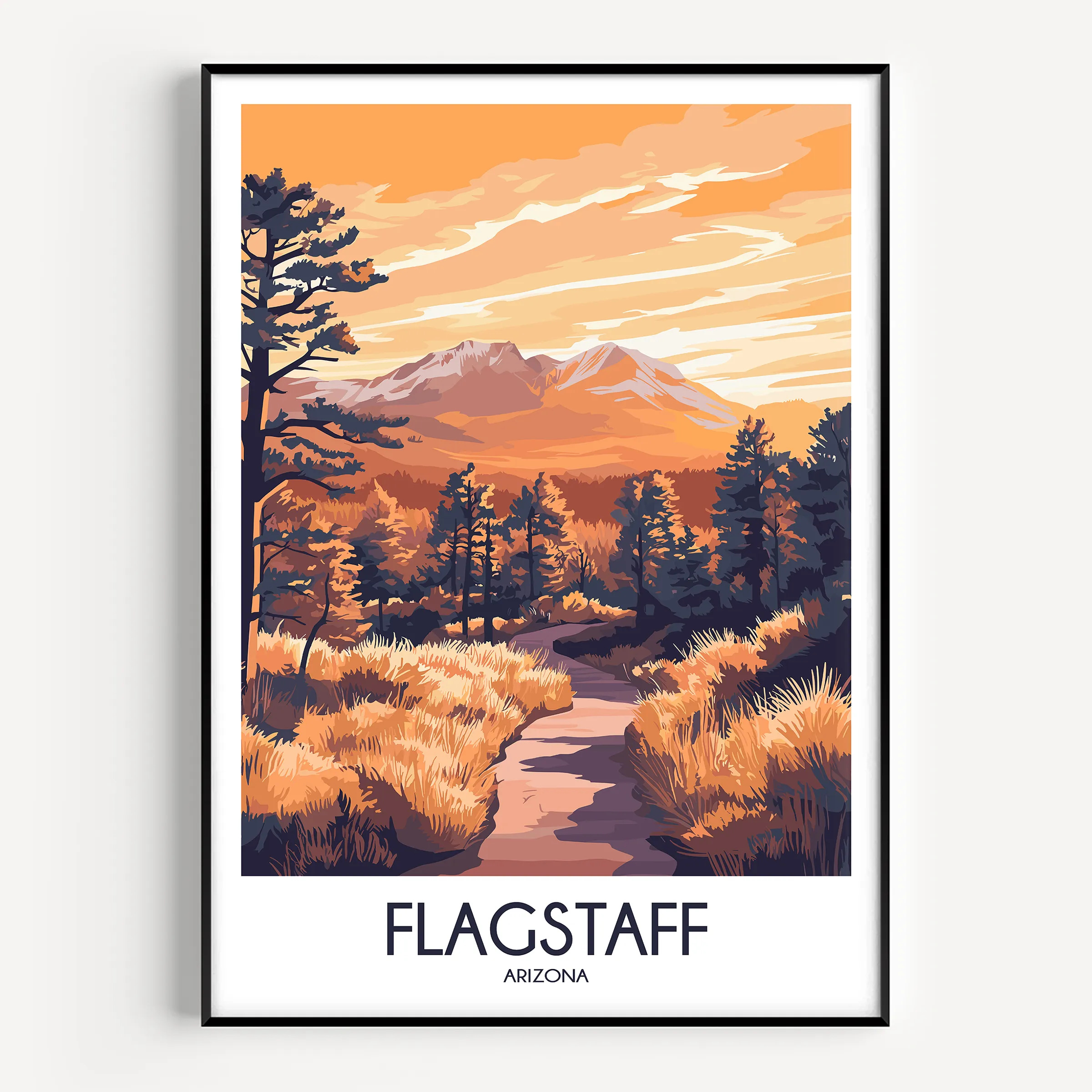 Flagstaff Vintage Style Print