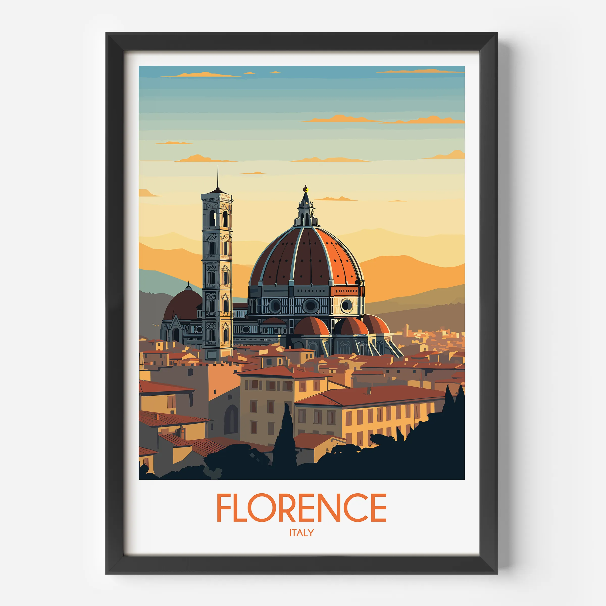 Florence Modern Travel Poster