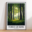 Forest Of Dean Destination Art Gift