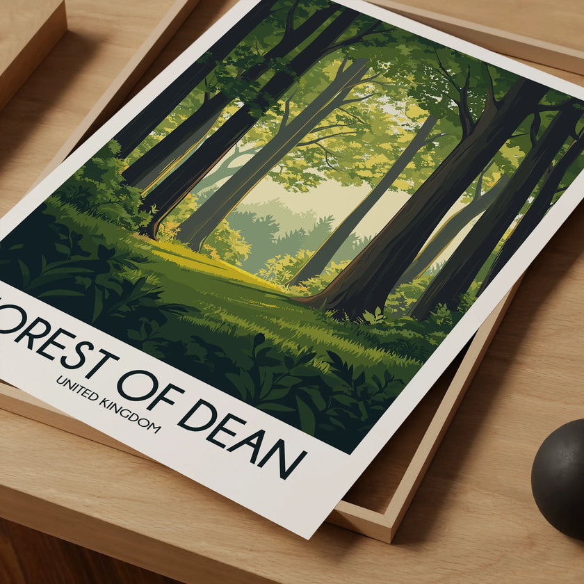 Forest Of Dean Modern Travel Poster