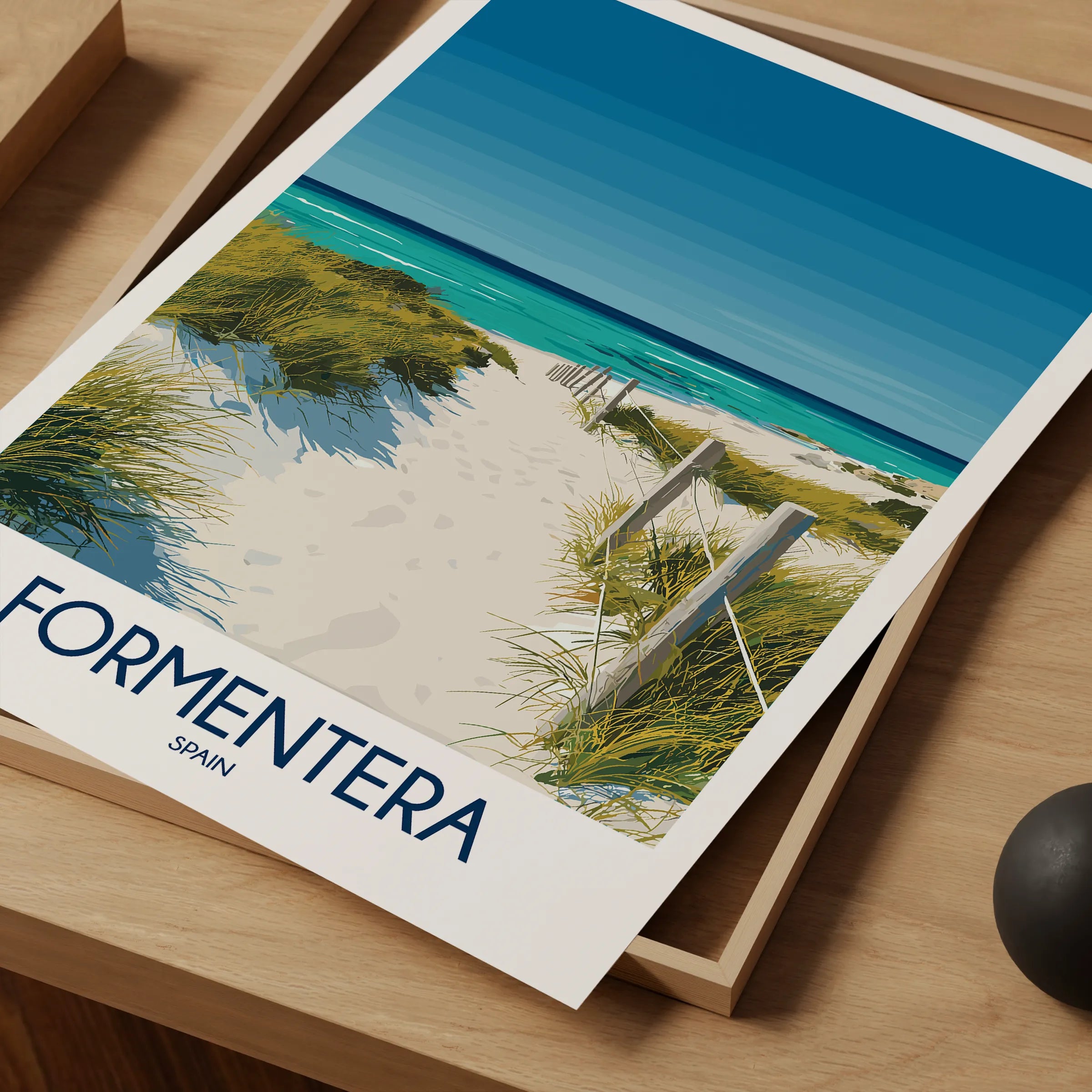 Formentera Retro Travel Illustration