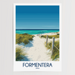 Formentera Vintage Style Print