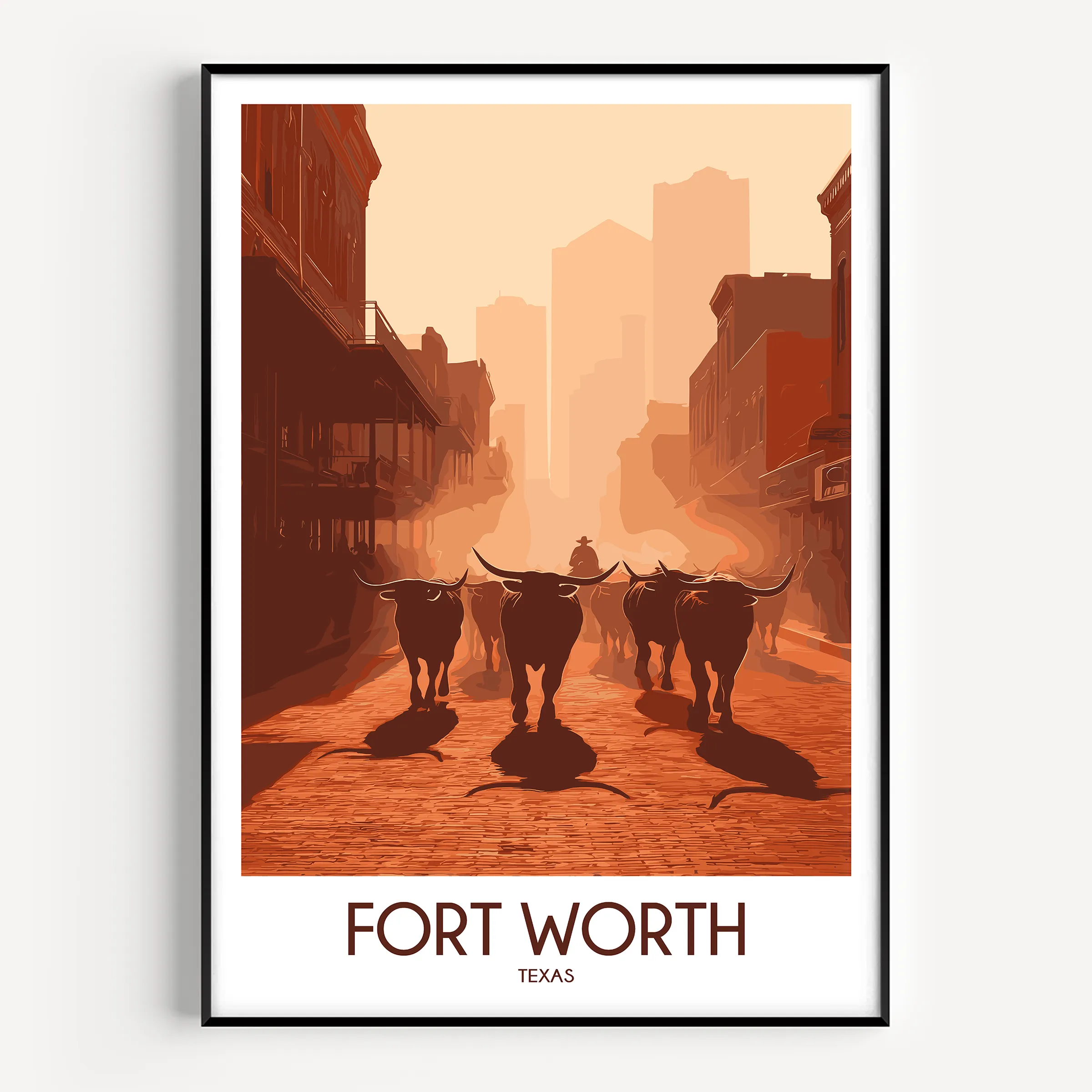 Fort Worth Destination Art Gift