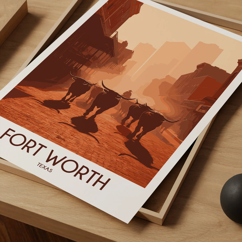 Fort Worth Minimalist Wall Art