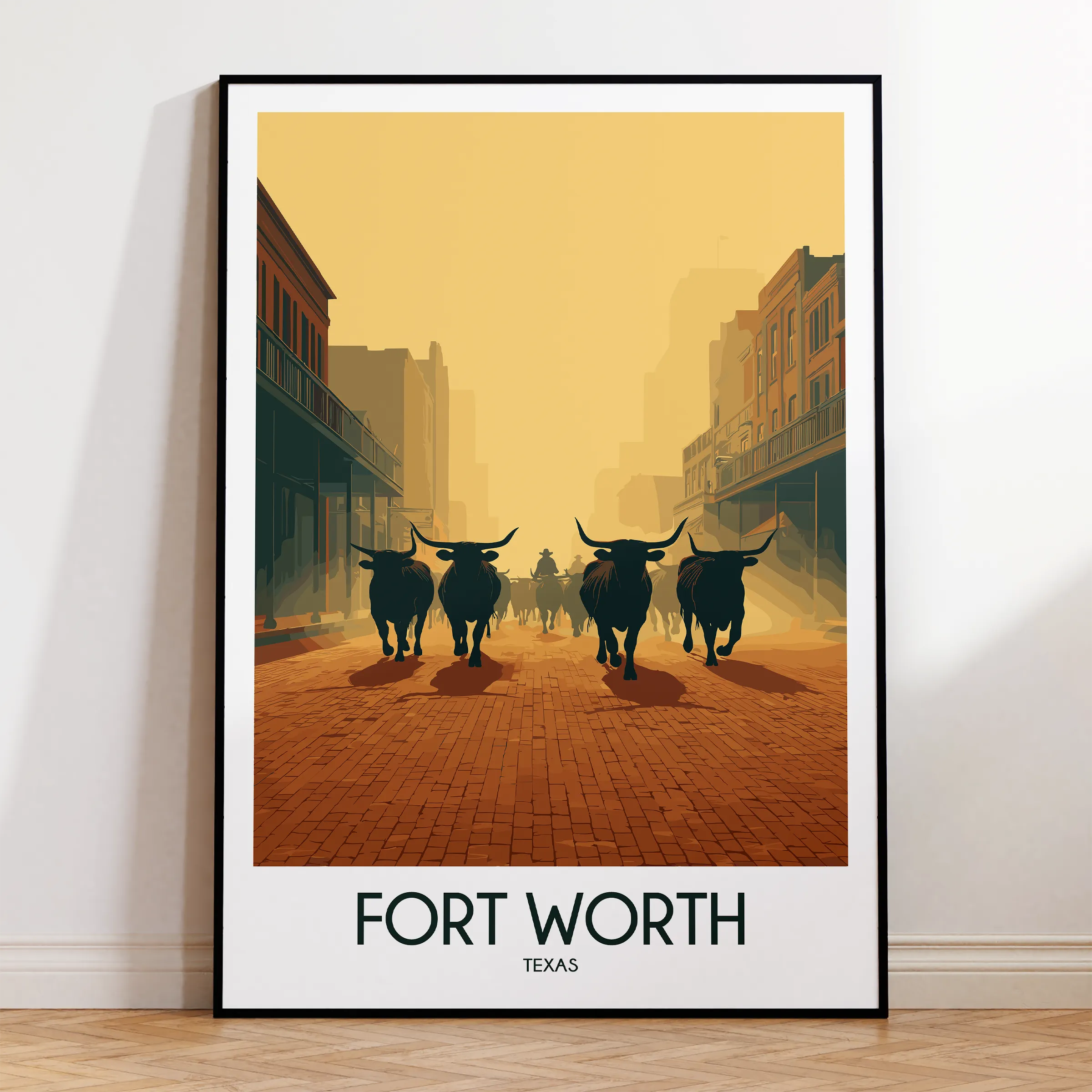 Fort Worth Minimalist Wall Art