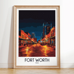 Fort Worth Souvenir Poster Print