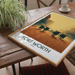 Fort Worth Souvenir Poster Print