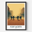 Fort Worth Souvenir Poster Print