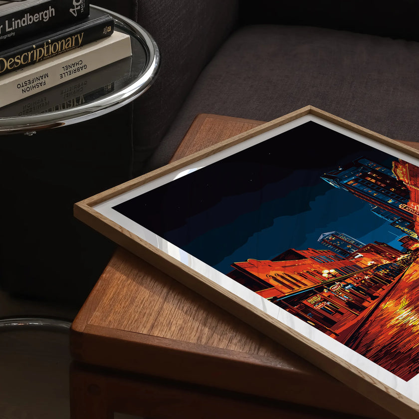 Fort Worth Vintage Style Print