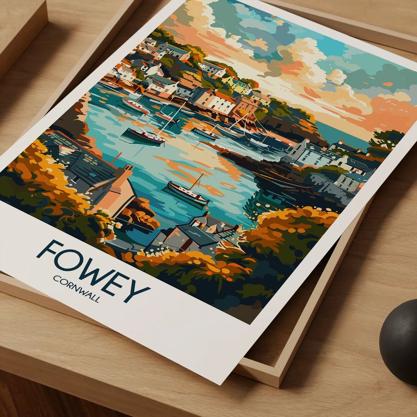 Fowey Souvenir Poster Print