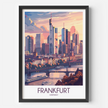 Frankfurt Modern Travel Poster