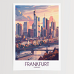Frankfurt Retro Travel Illustration