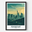 Frankfurt Retro Travel Illustration