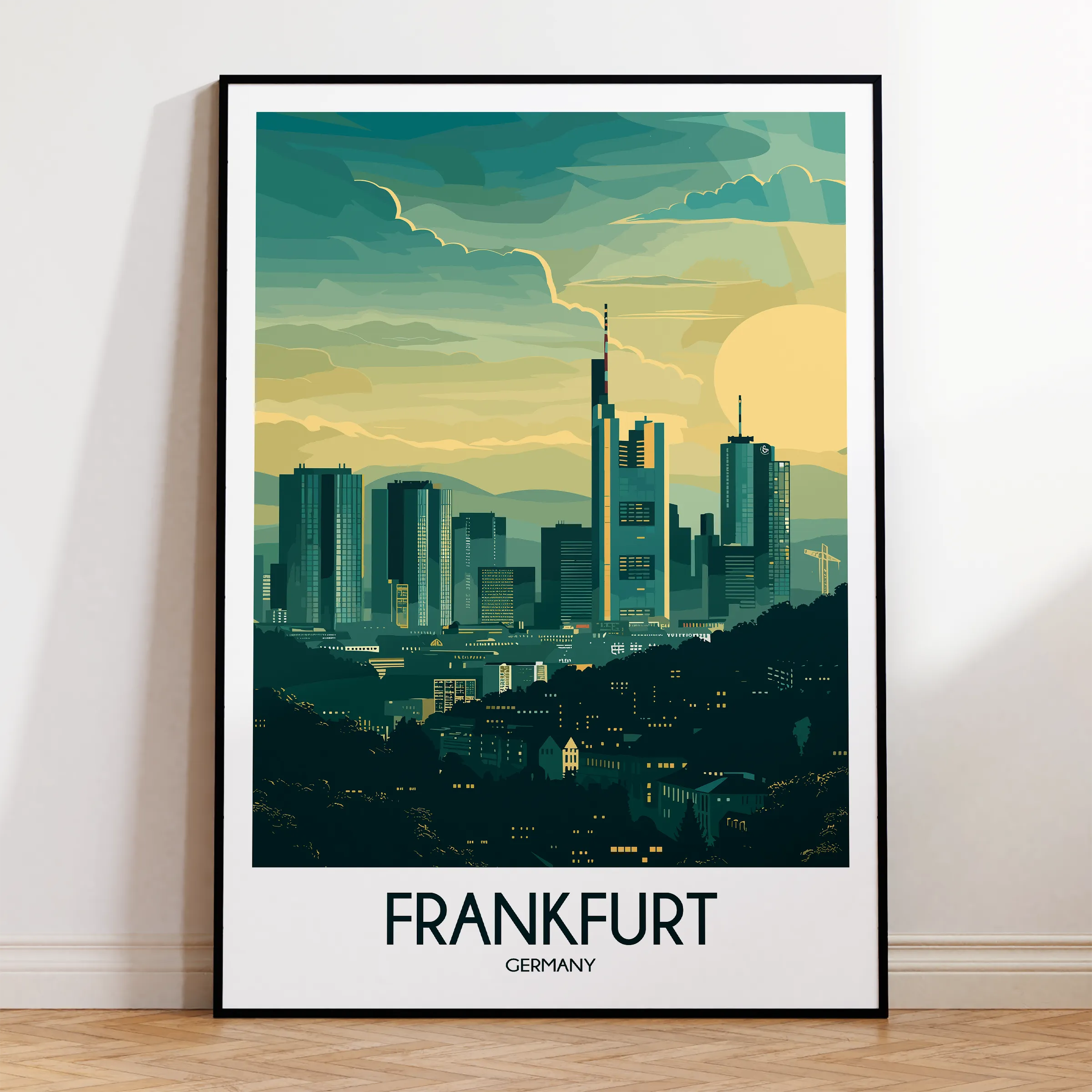 Frankfurt Souvenir Poster Print