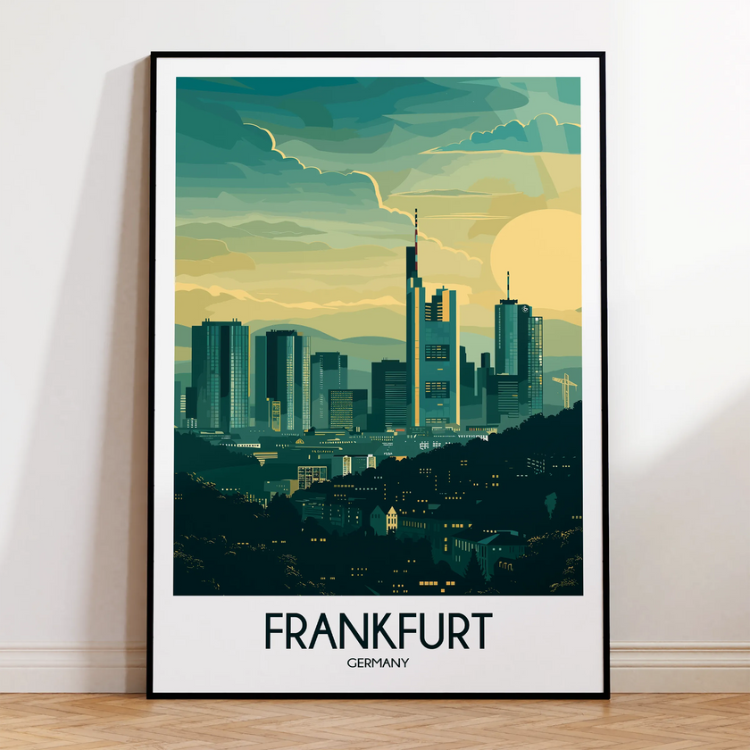 Frankfurt Souvenir Poster Print