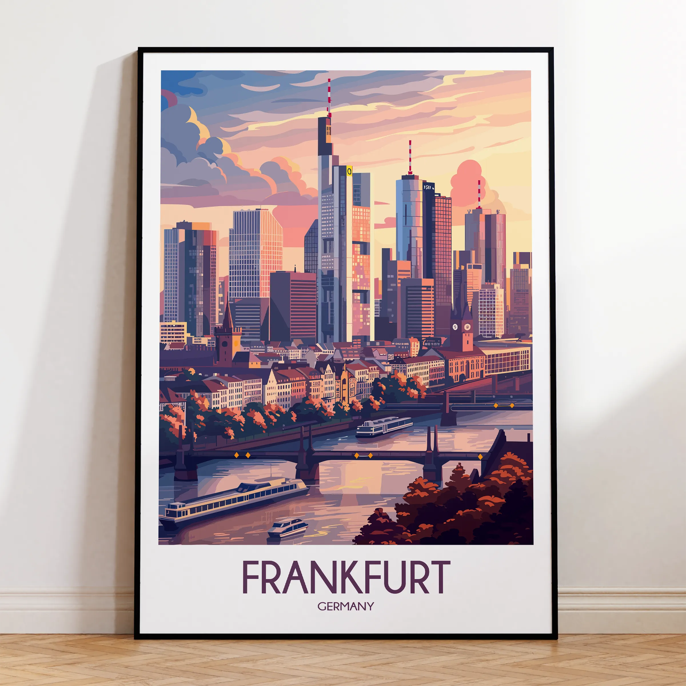 Frankfurt Souvenir Poster Print