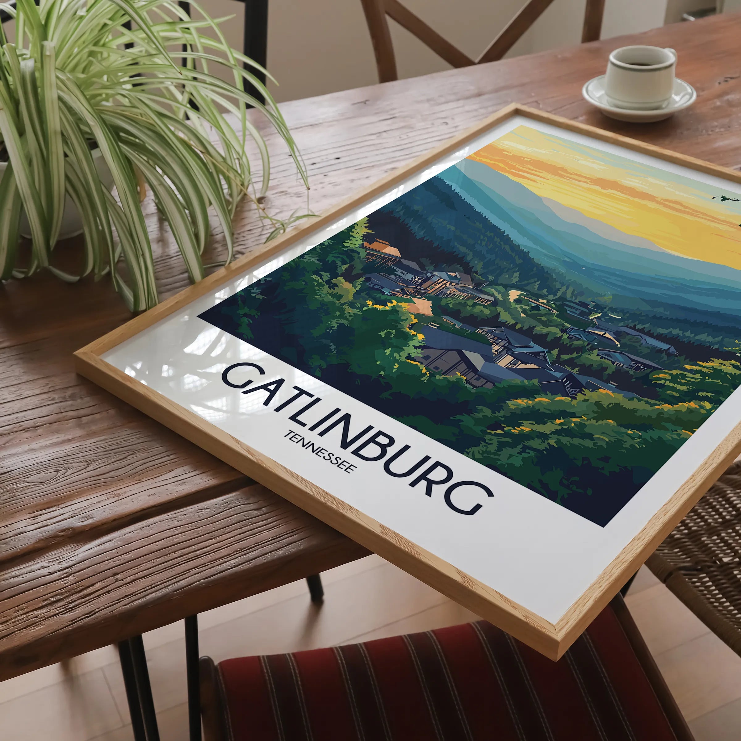 Gatlinburg Modern Travel Poster