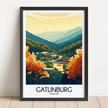 Gatlinburg Modern Travel Poster