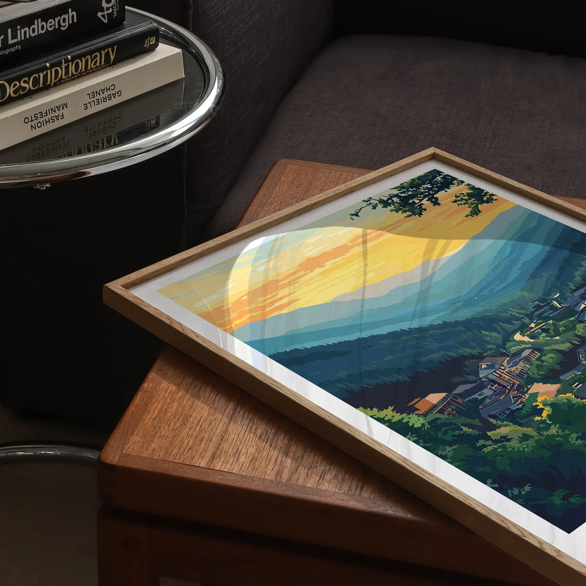 Gatlinburg Retro Travel Illustration
