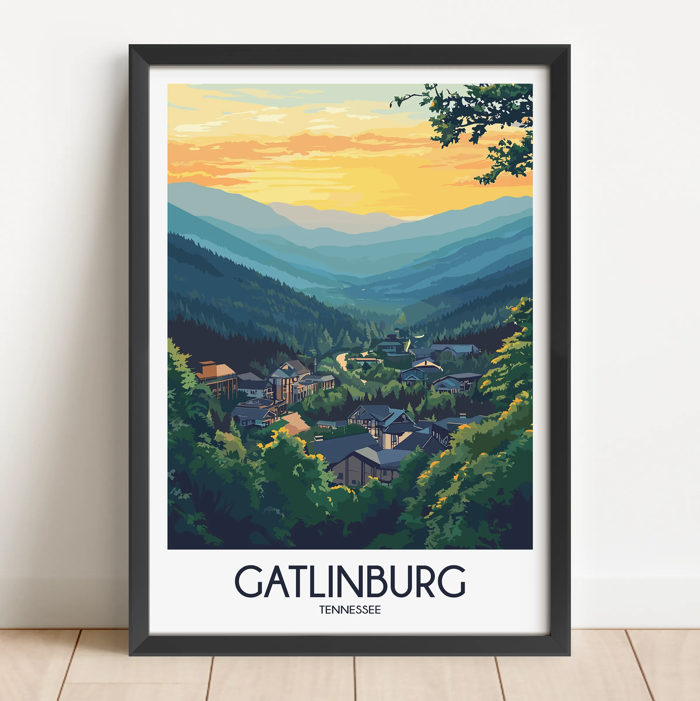 Gatlinburg Scenic Landscape Art