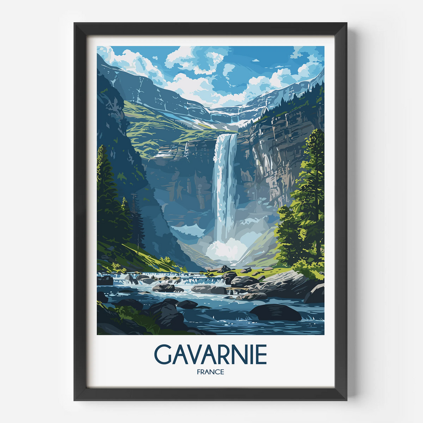 Gavarnie Vintage Style Print