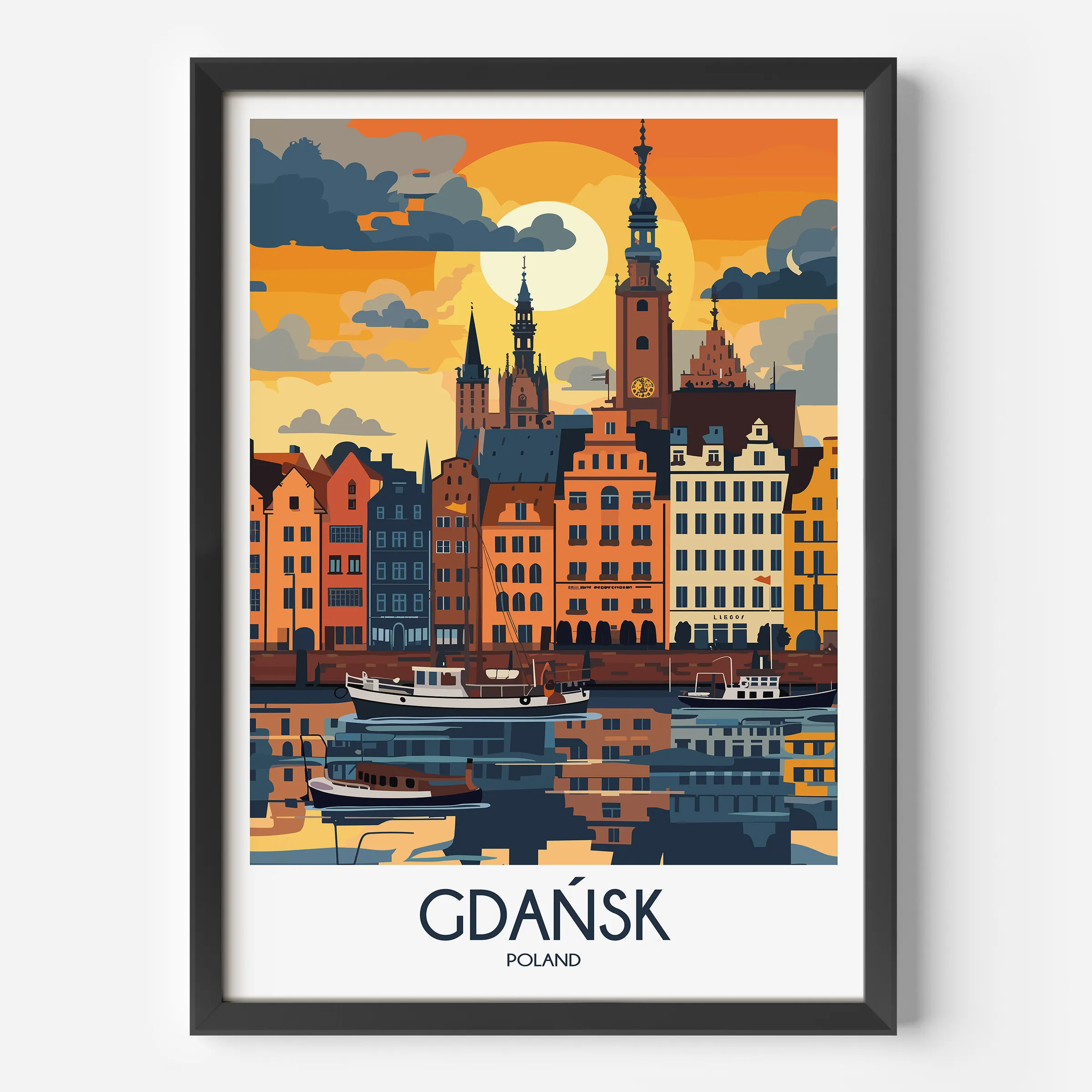 Gdansk Minimalist Wall Art