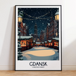 Gdansk Modern Travel Poster