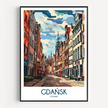 Gdansk Modern Travel Poster