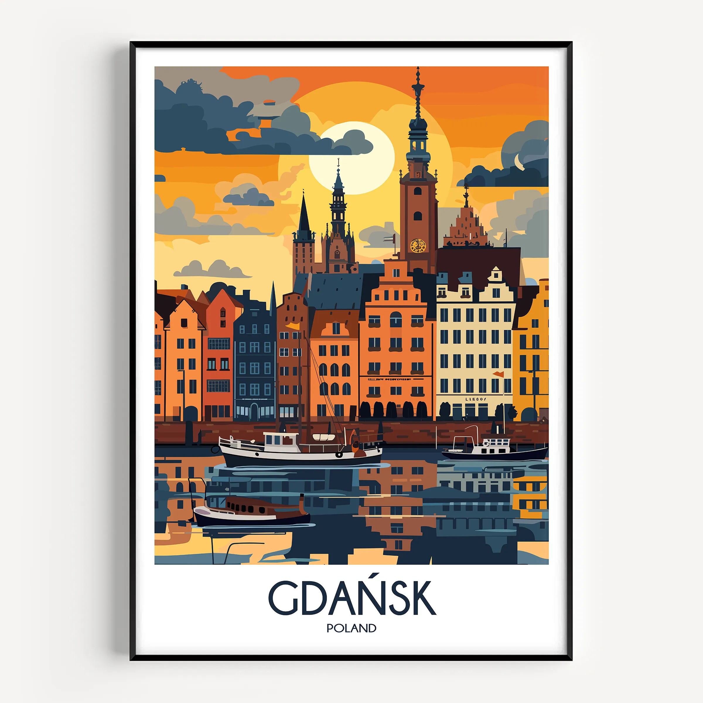 Gdansk Souvenir Poster Print