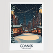 Gdansk Vintage Style Print