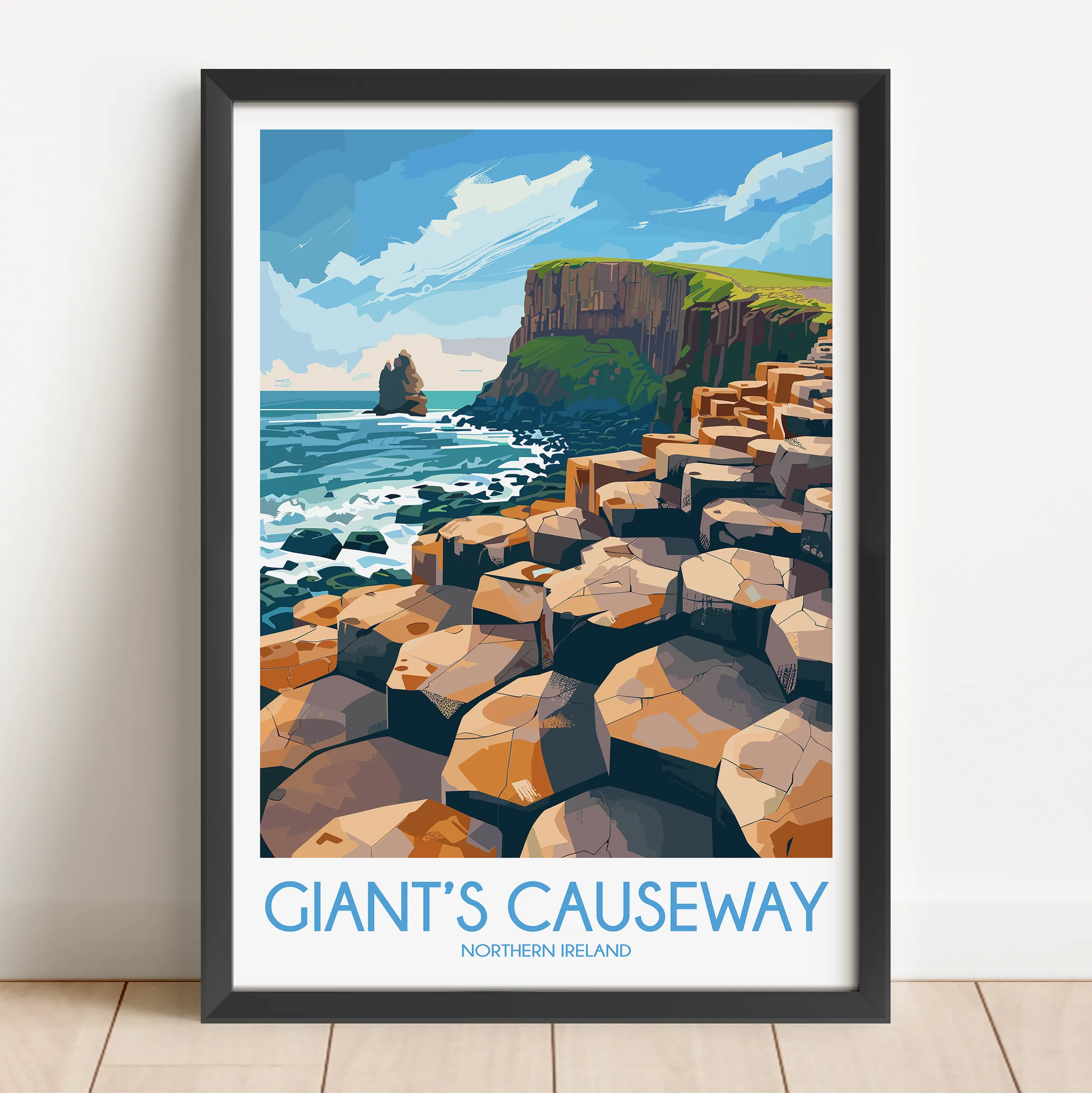 Giant'S Causeway Minimalist Wall Art