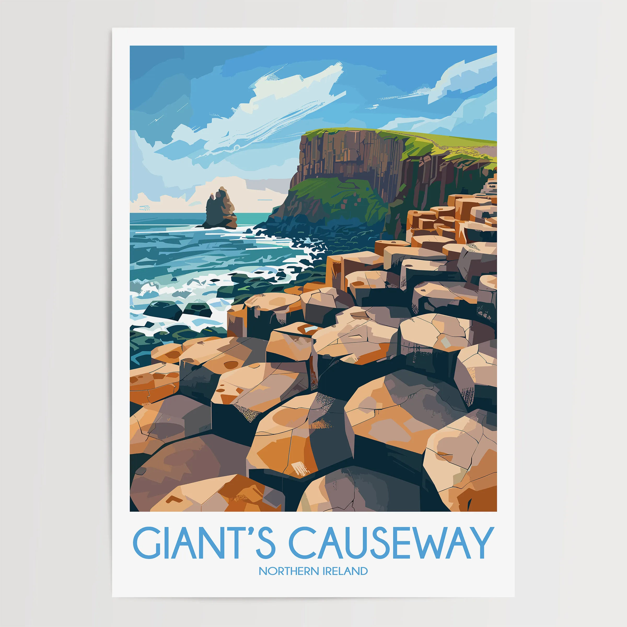 Giant'S Causeway Souvenir Poster Print