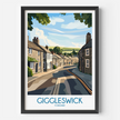 Giggleswick Modern Travel Poster