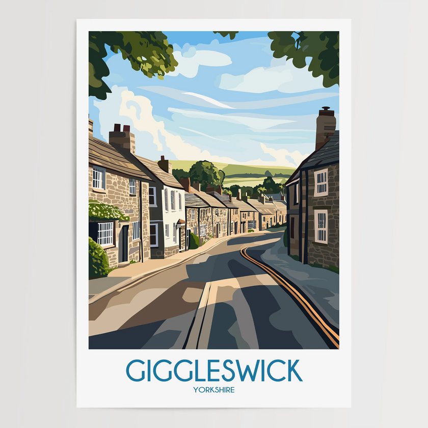 Giggleswick Souvenir Poster Print