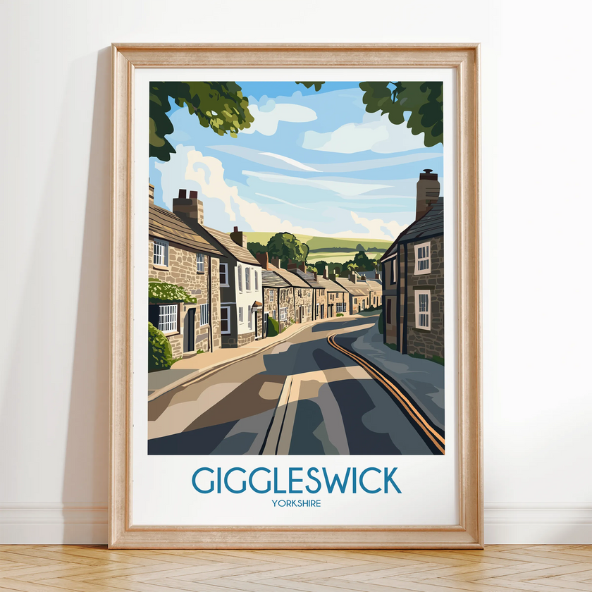 Giggleswick Vintage Style Print