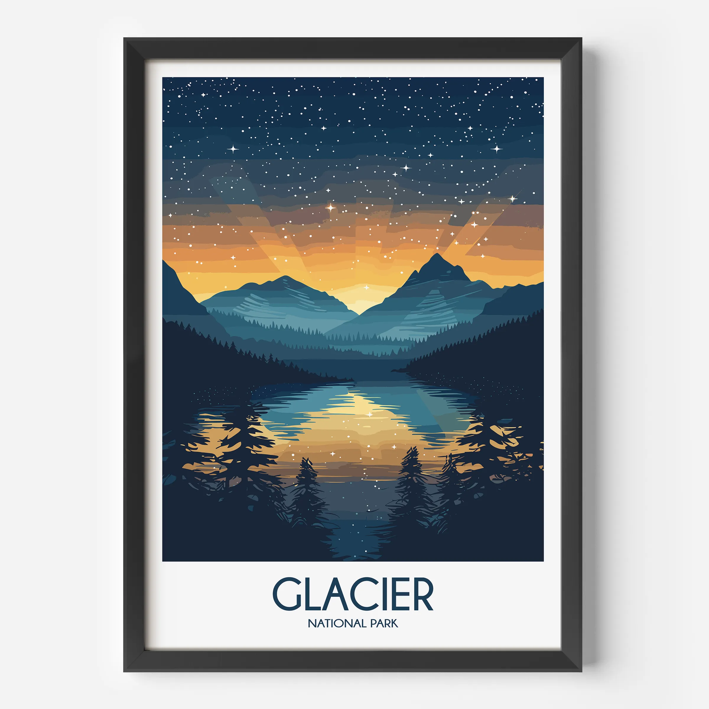 Glacier Destination Art Gift
