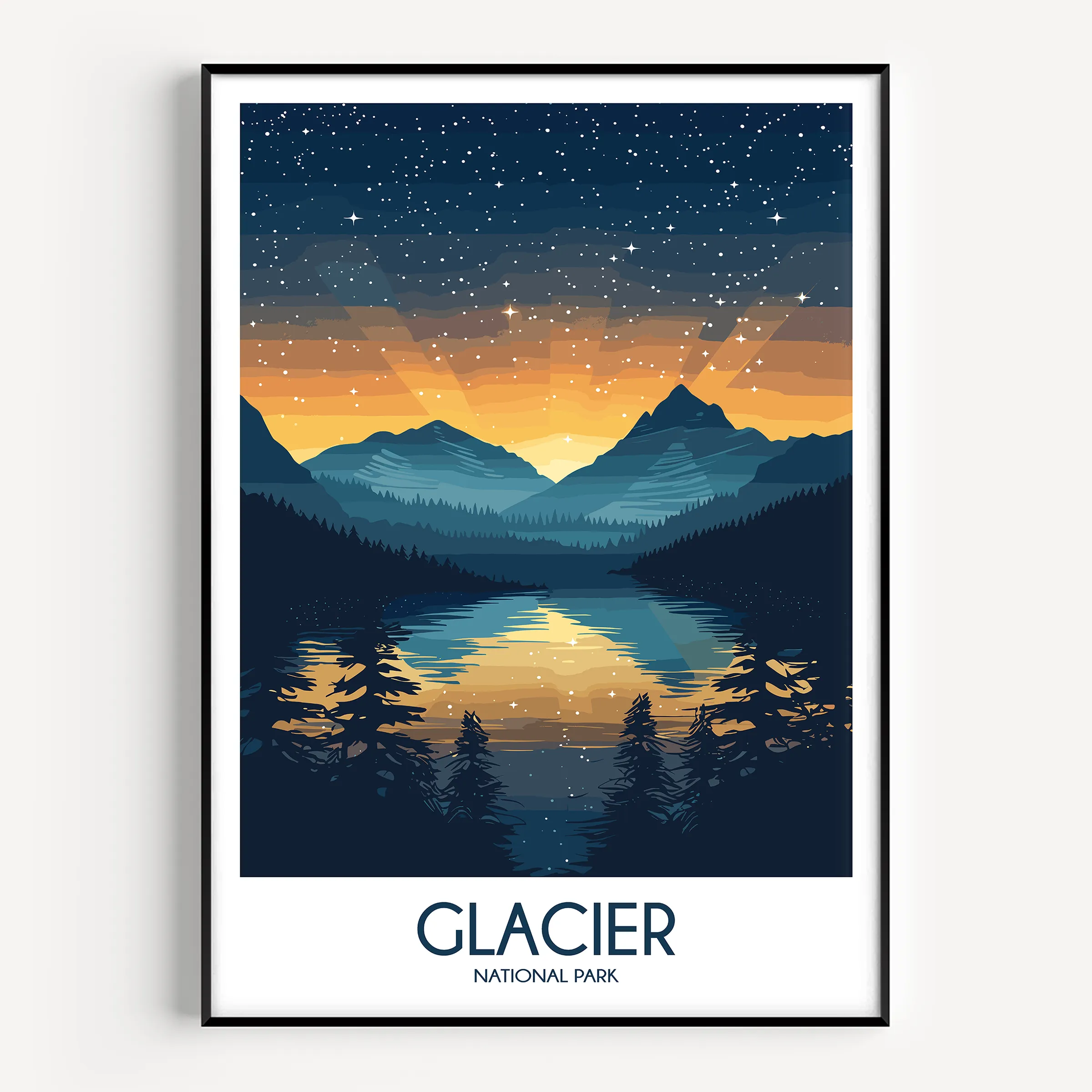 Glacier Minimalist Wall Art