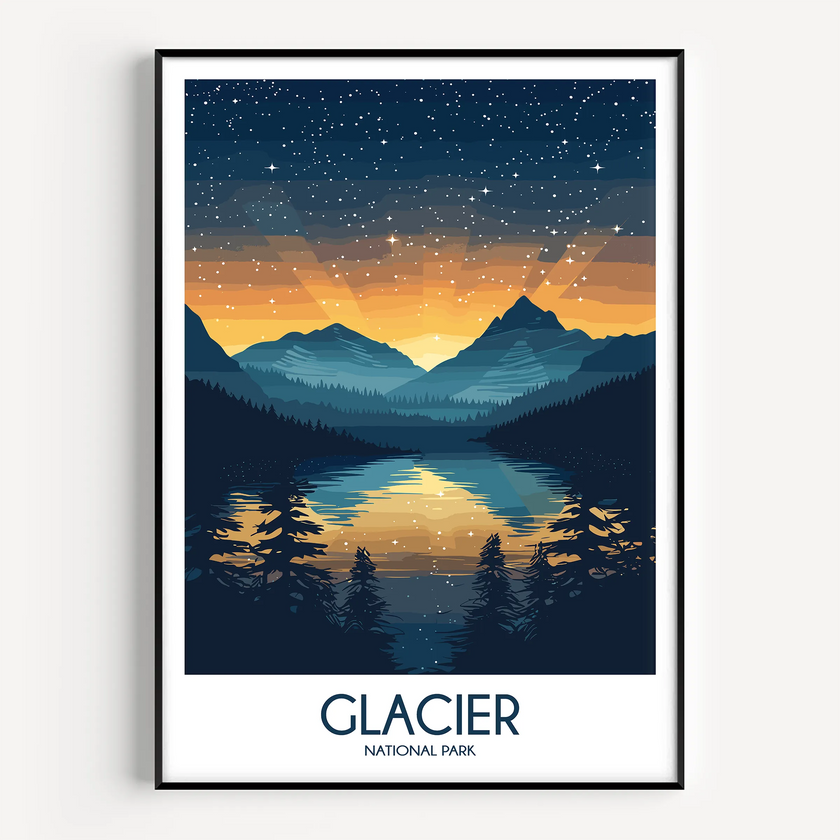 Glacier Minimalist Wall Art
