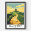 Glastonbury Souvenir Poster Print