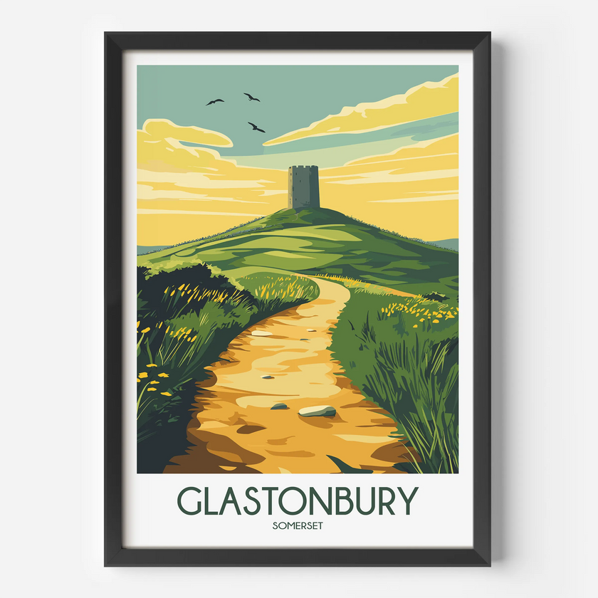 Glastonbury Souvenir Poster Print