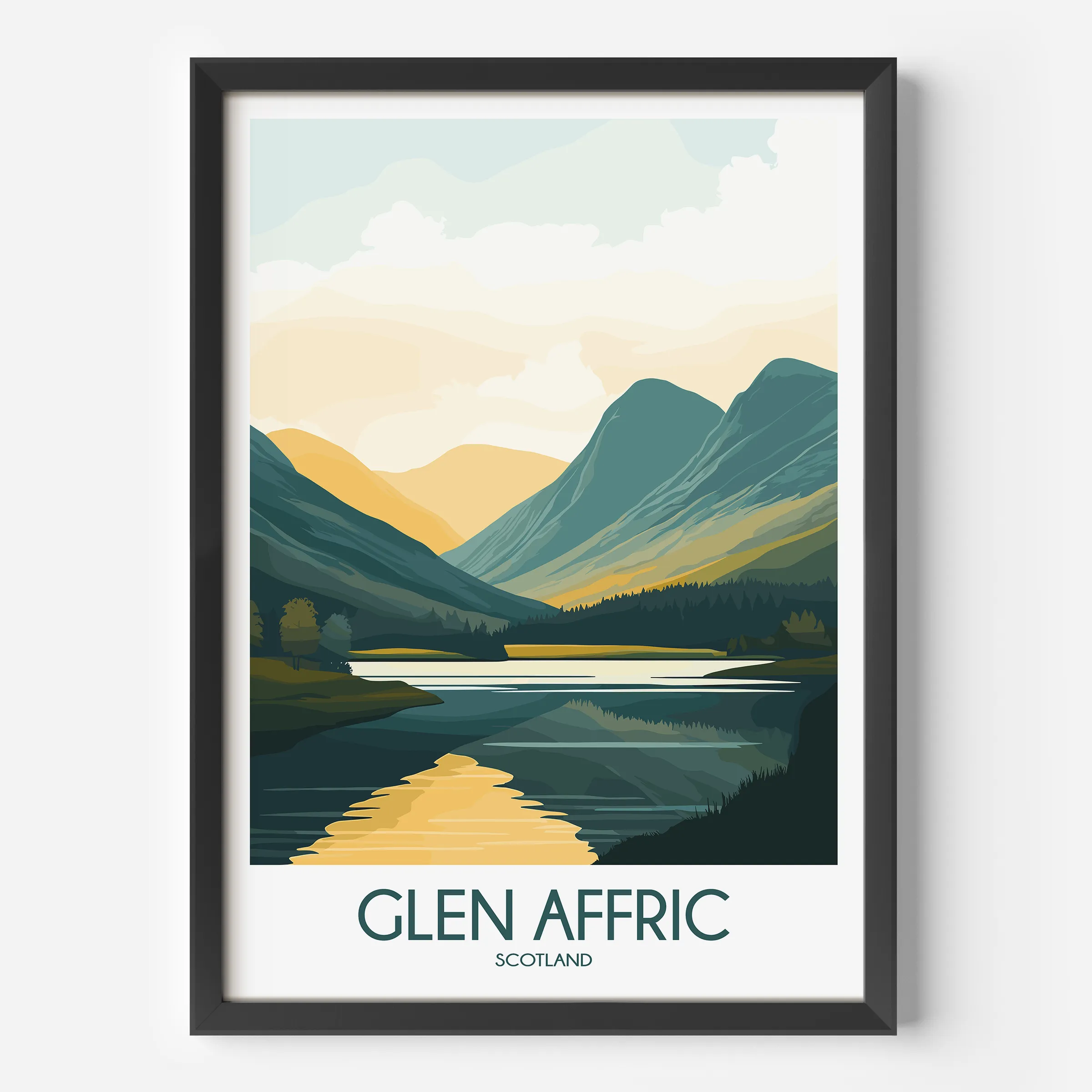 Glen Affric Scenic Landscape Art