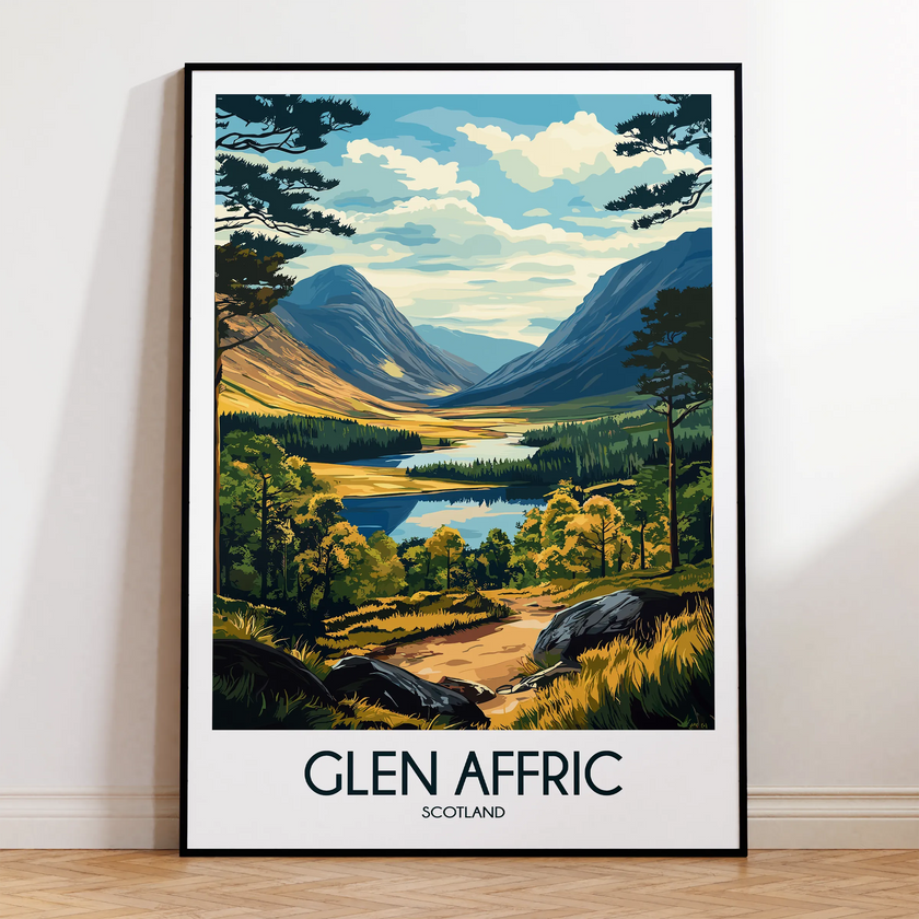 Glen Affric Scenic Landscape Art